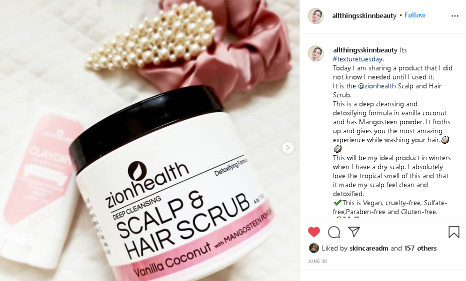 Scalp & Hair Scrub Vanilla Coconut