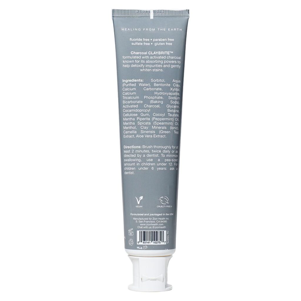 CLAYBRITE™ Toothpaste Activated Charcoal