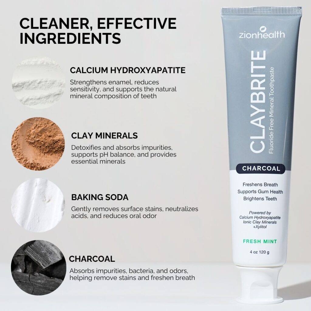 CLAYBRITE™ Toothpaste Activated Charcoal