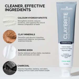 CLAYBRITE™ Toothpaste Activated Charcoal