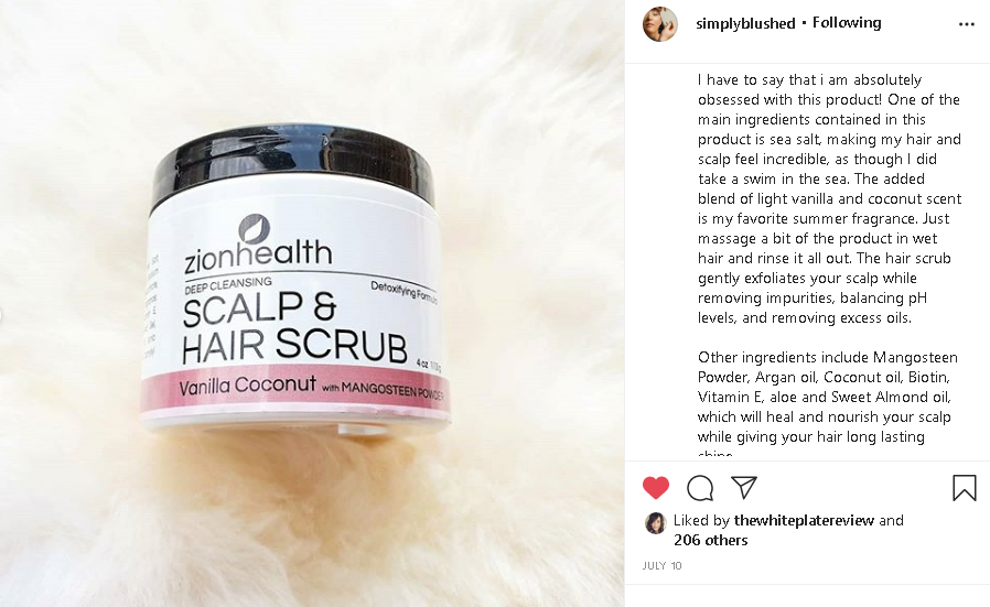 Scalp & Hair Scrub Vanilla Coconut