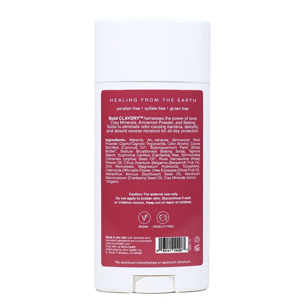 BOLD CLAYDRY™ Deodorant Bergamot Rose