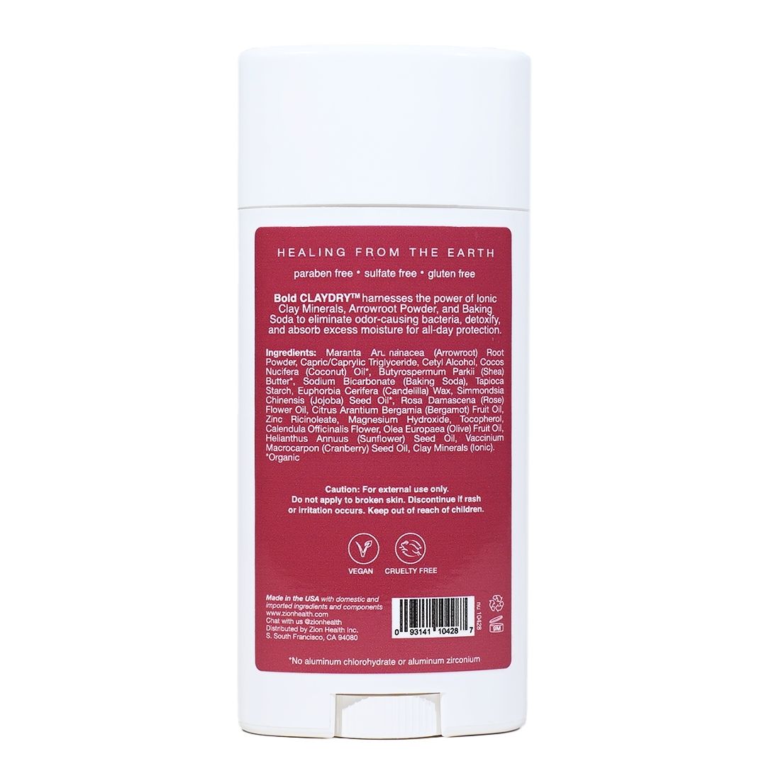 BOLD CLAYDRY™ Deodorant Bergamot Rose
