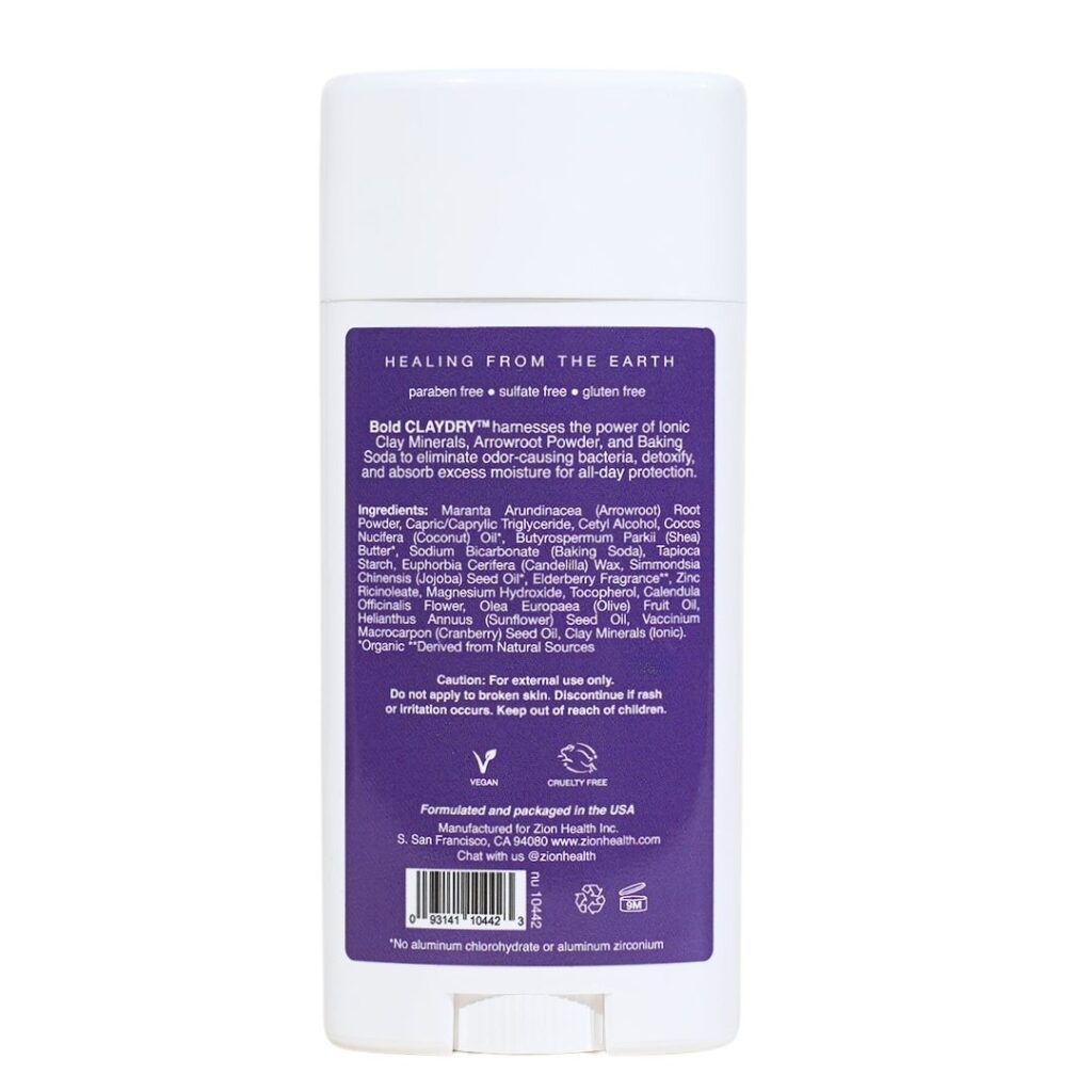 BOLD CLAYDRY™ Deodorant Elderberry