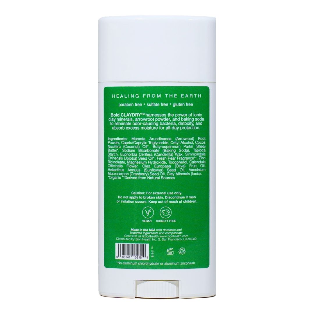 BOLD CLAYDRY™  Deodorant Fresh Pear
